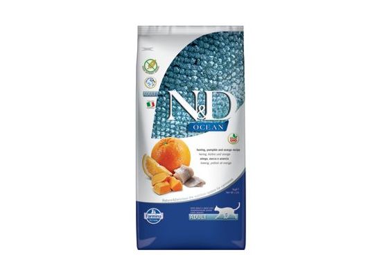 N&D OCEAN CAT Adult Herring, Pumpkin & Orange 5kg