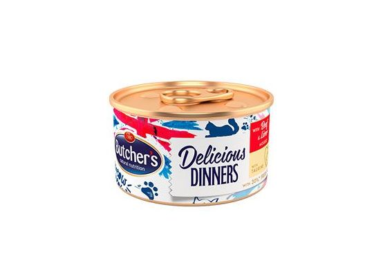 Butcher's Cat Class.Delic.Dinners hovězí+játra konz85g