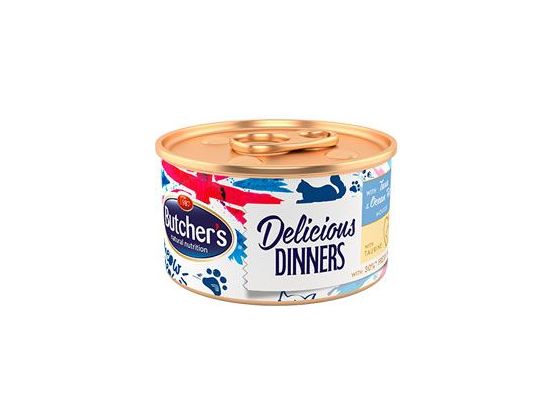 Butcher's Cat Class.Delic.Dinners tuňák+ryby konz85g