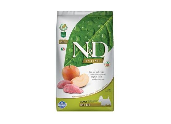 N&D PRIME DOG Adult Mini Boar & Apple 2,5kg