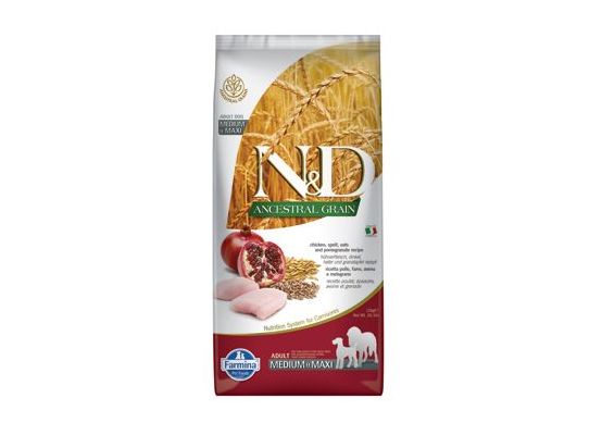 N&D LG DOG Adult M/L Chicken & Pomegranate 12 kg