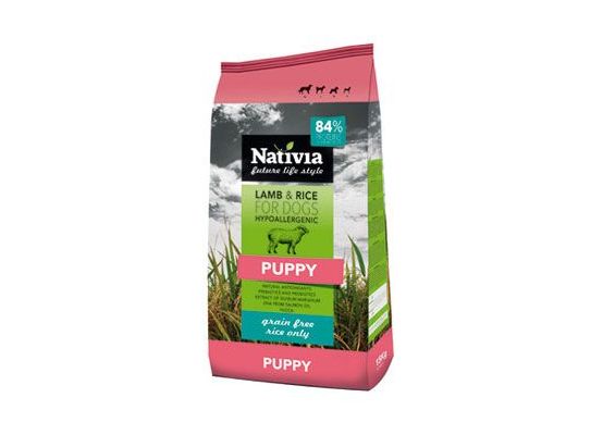 Nativia Dog Puppy Lamb&Rice 15kg