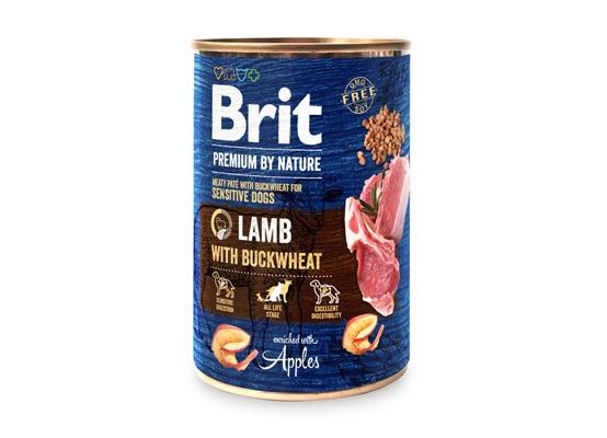 Brit Premium Dog by Nature konz Lamb & Buckwheat 400g