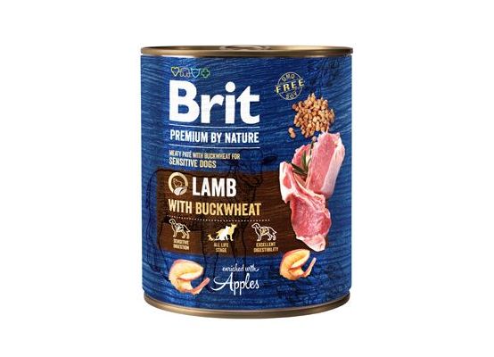 Brit Premium Dog by Nature konz Lamb & Buckwheat 800g