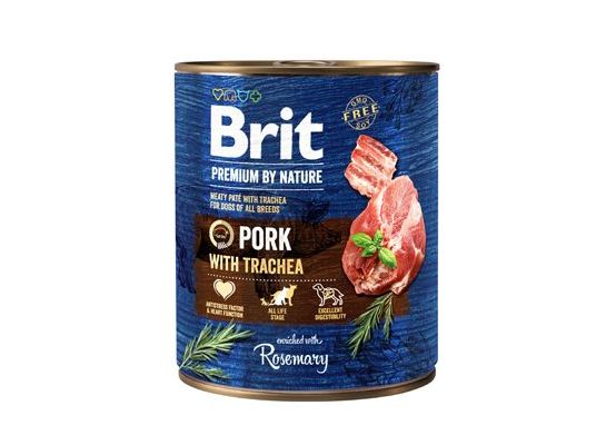 Brit Premium Dog by Nature konz Pork & Trachea 800g