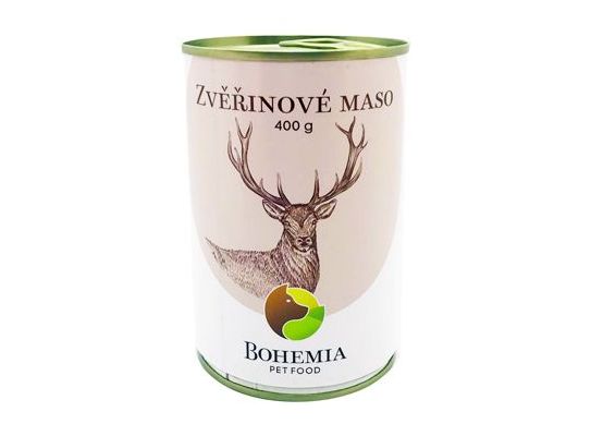 BOHEMIA Zvěřinové maso ve vlastní šťávě 400g