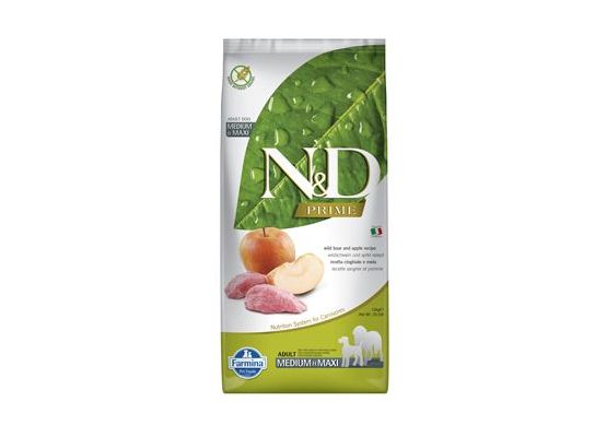 N&D PRIME DOG Adult M/L Boar & Apple 12kg