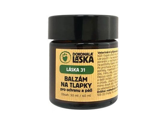 LÁSKA 31 Balzám na tlapky pro ochranu a péči 30 ml