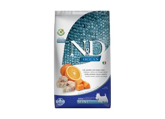 N&D OCEAN DOG Adult Mini Codfish & Pumpkin & Orange 2,5kg