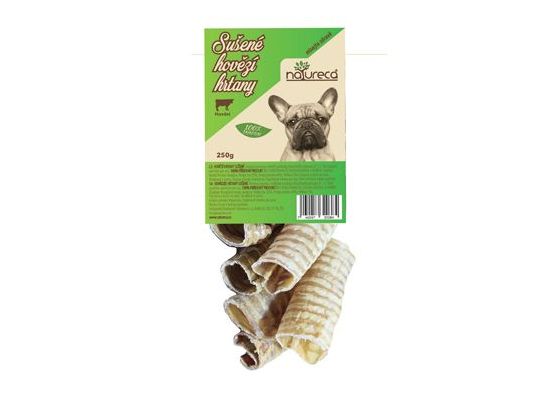 NATURECA pochoutka Hovězí hrtany sušené 250g