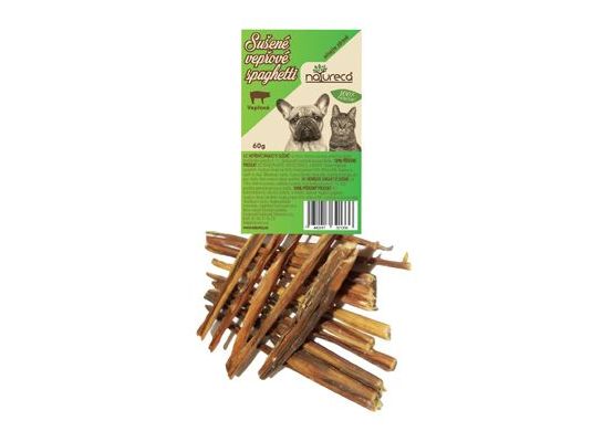 NATURECA pochoutka Vepřové spaghetti sušené 60g