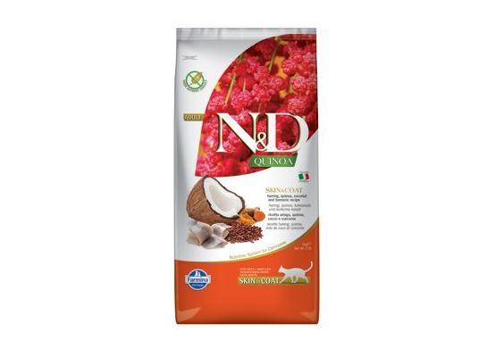 N&D Quinoa CAT Skin & Coat Herring & Coconut 5kg