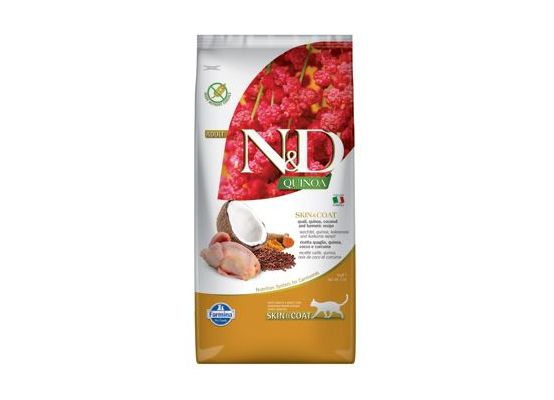 N&D Quinoa CAT Skin & Coat Quail & Coconut 5kg