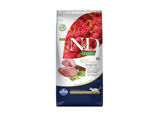 N&D Quinoa CAT Weight Management Lamb & Broccoli 5kg
