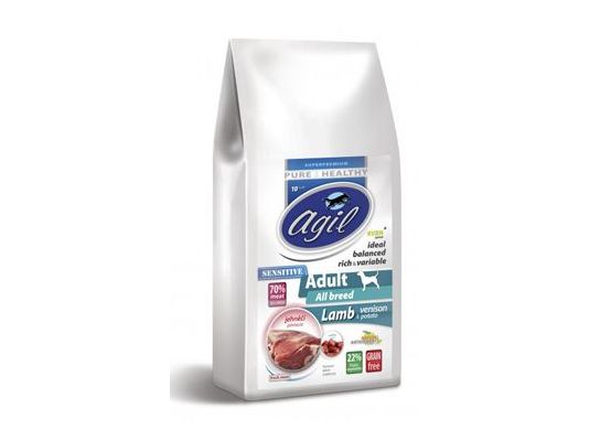 Agil Adult Sensitive Grain Free Lamb, Venision 10kg