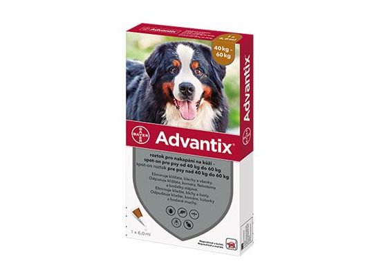 Advantix Spot On 1x6ml pro psy 40-60kg (1pipeta)