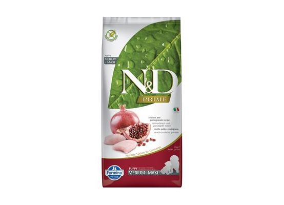 N&D PRIME DOG Puppy M/L Chicken & Pomegranate 12kg