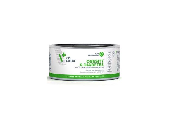 VetExpert VD 4T Obesity and Diabetes Cat konzerva 100g