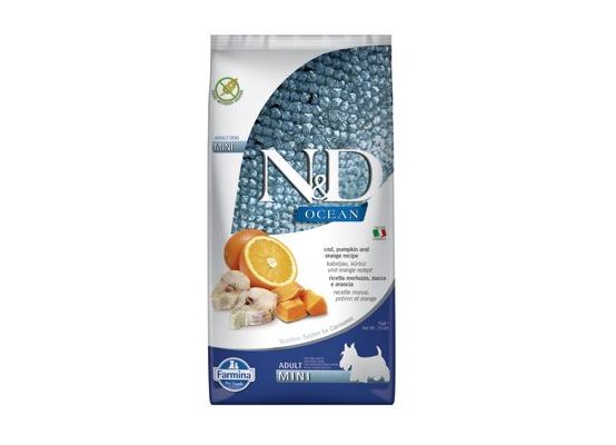 N&D OCEAN DOG Adult Mini Codfish & Pumpkin & Orange 7kg