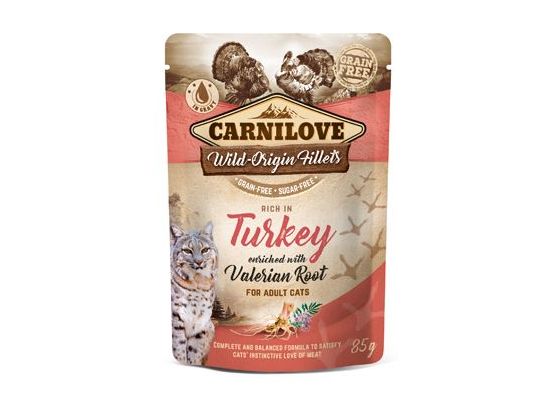 Carnilove Cat Pouch Turkey Enriched With Valerian 85g