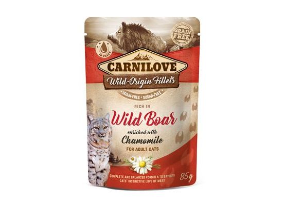 Carnilove Cat Pouch Wild Boar & Chamomile 85g