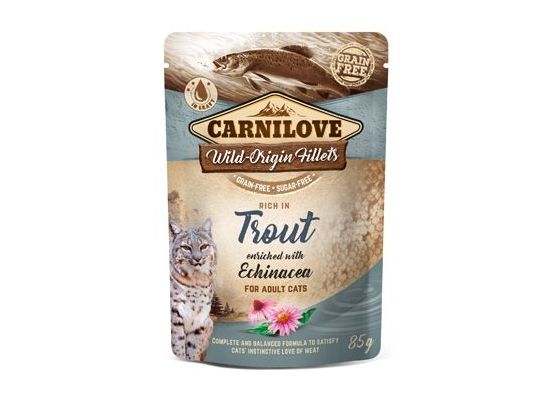 Carnilove Cat Pouch Trout Enriched With Echinacea 85g