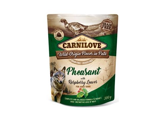Carnilove Dog Pouch Paté Pheasant & Raspberry 300g