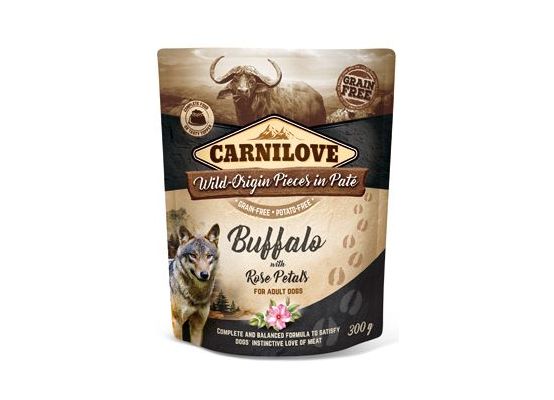 Carnilove Dog Pouch Paté Buffalo & Rose Petals 300g