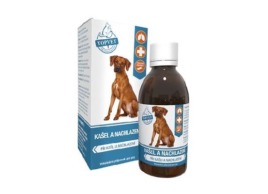 Kašel a nachlazení sirup pro psy TOPVET 200ml