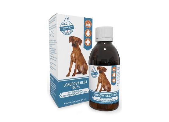 Lososový olej pro psy TOPVET 200ml