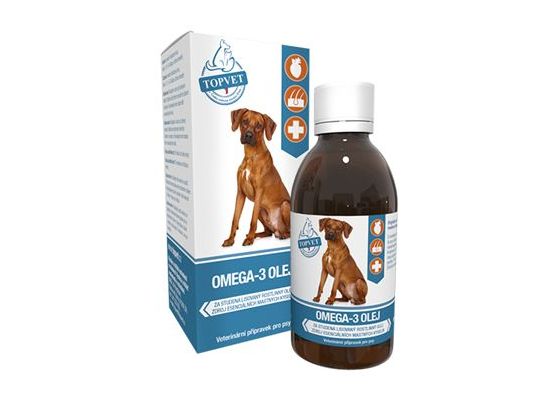 Omega 3 olej pro psy TOPVET 200ml