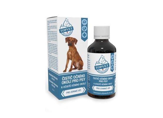 Čistič očního okolí pro psy TOPVET 50ml