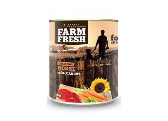 Farm Fresh Dog Horse with Carrot konzerva 800g