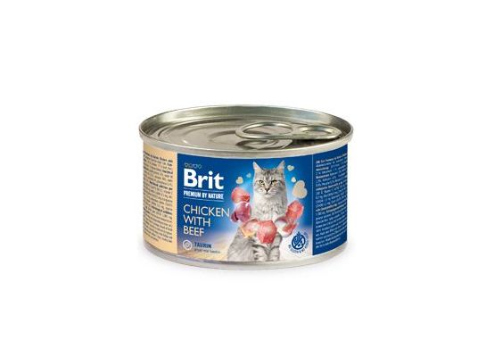 Brit Premium Cat by Nature konz Chicken&Beef 200g