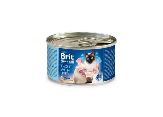Brit Premium Cat by Nature konz Trout&Liver 200g