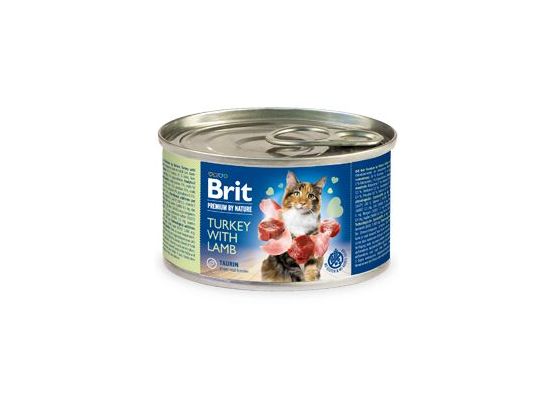 Brit Premium Cat by Nature konz Turkey&Lamb 200g