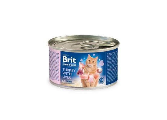 Brit Premium Cat by Nature konz Turkey&Liver 200g