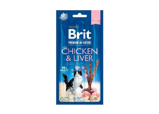 Brit Premium Cat by Nature Sticks Chicken&Liver (3pcs)