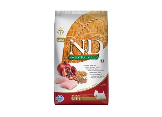 N&D LG DOG Senior Mini Chicken & Pomegranate 2,5kg