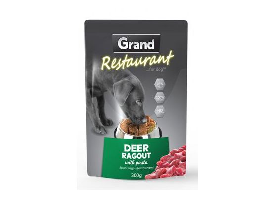 GRAND kaps. deluxe pes Restaur. jelení ragú 300g