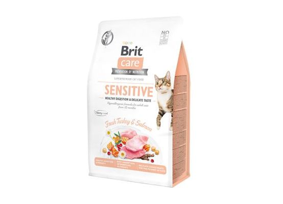 Brit Care Cat GF Sensit. Heal.Digest&Delic.Taste 0,4kg