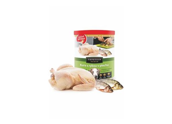 Topstein Kuře s rybou v plechu 800 g
