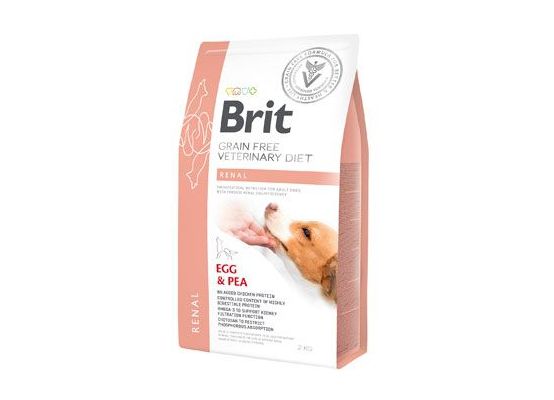Brit Veterinary Diet Dog Renal Egg & Pea 2 kg