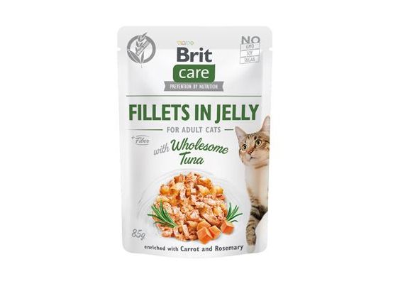 Brit Care Cat Fillets in Jelly with Wholesome Tuna 85g