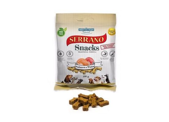 Serrano Snack for Dog-Salmon&Tuna 100g