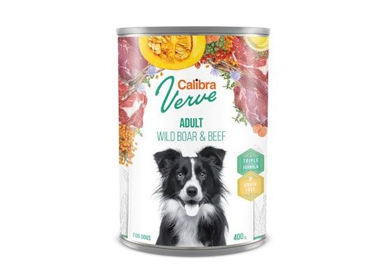 Calibra Dog Verve konz. GF Adult Wild Boar & Beef 400g