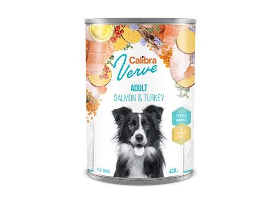 Calibra Dog Verve konz. GF Adult Salmon & Turkey 400g