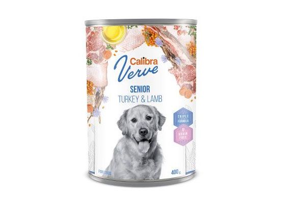 Calibra Dog Verve konz. GF Senior Turkey & Lamb 400g