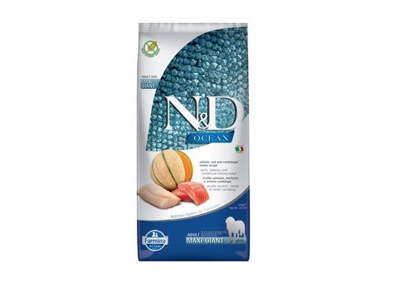 N&D OCEAN DOG Adult Giant Salmon & Cod & Melon 12 kg