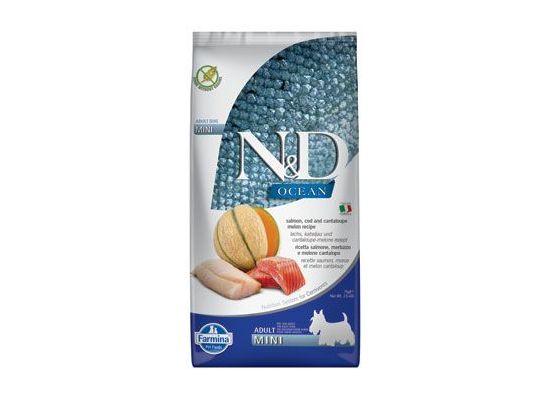 N&D OCEAN DOG Adult Mini Salmon & Cod & Melon 7kg